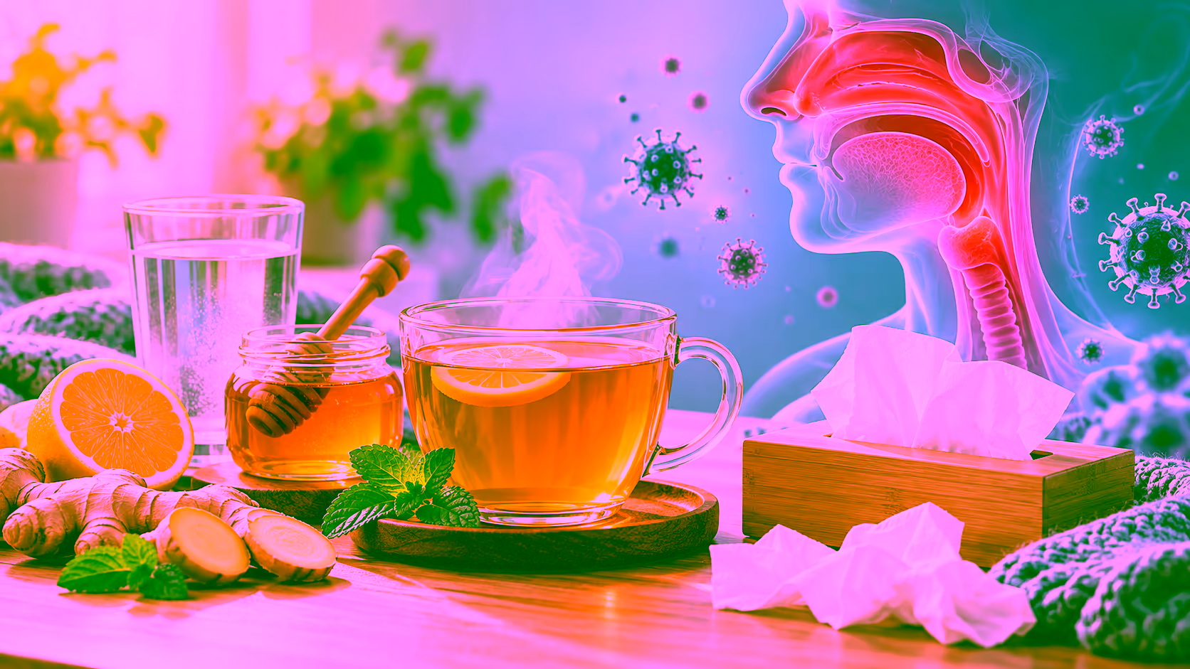 Minh hoạ giảm triệu chứng cảm lạnh