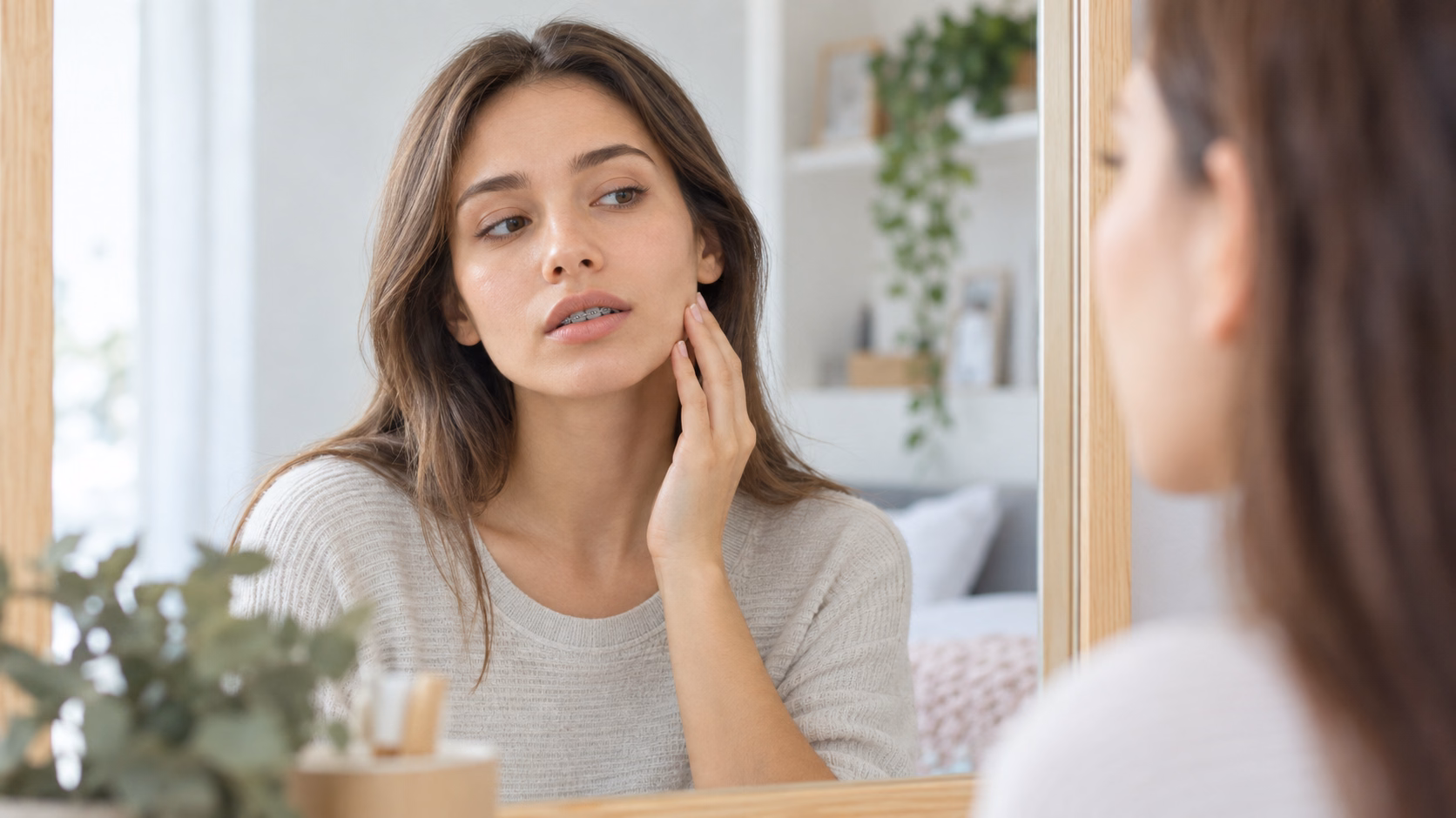 Minh hoạ hóp má khi niềng răng