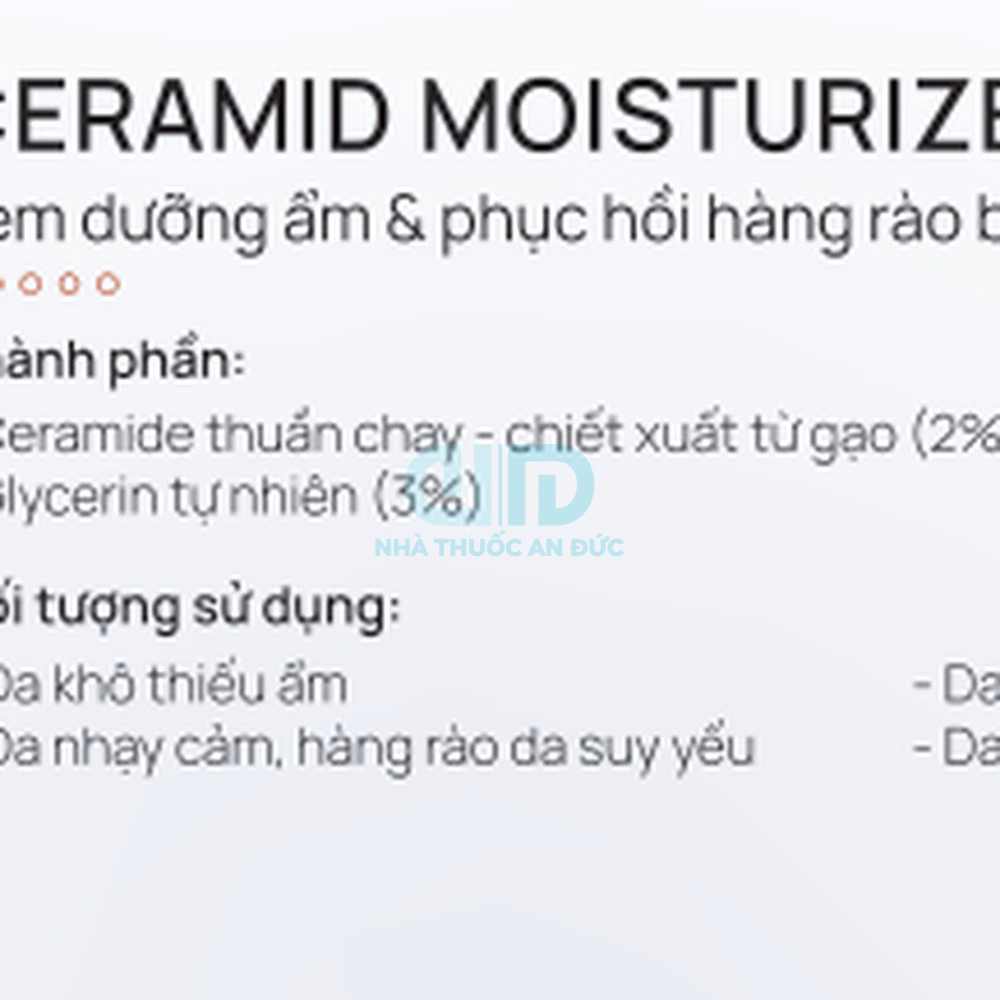 Kem dưỡng ẩm Fusion Meso Ceramid Moisturizer