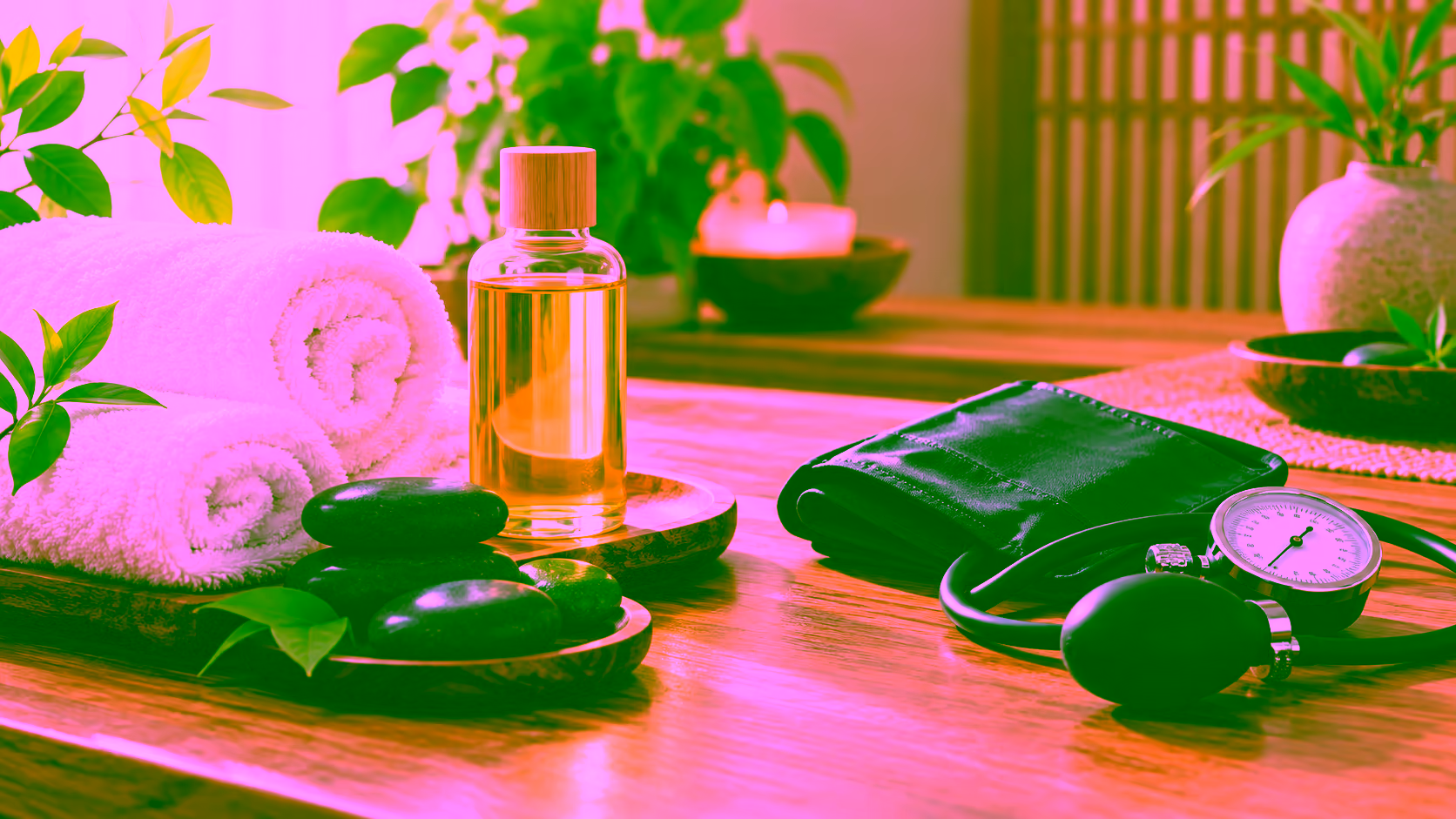 Minh hoạ massage thư giãn cho người cao huyết áp