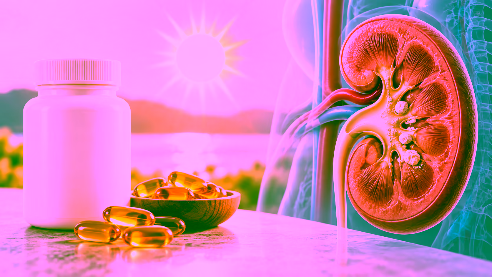 Minh hoạ ngộ độc vitamin D do quá liều