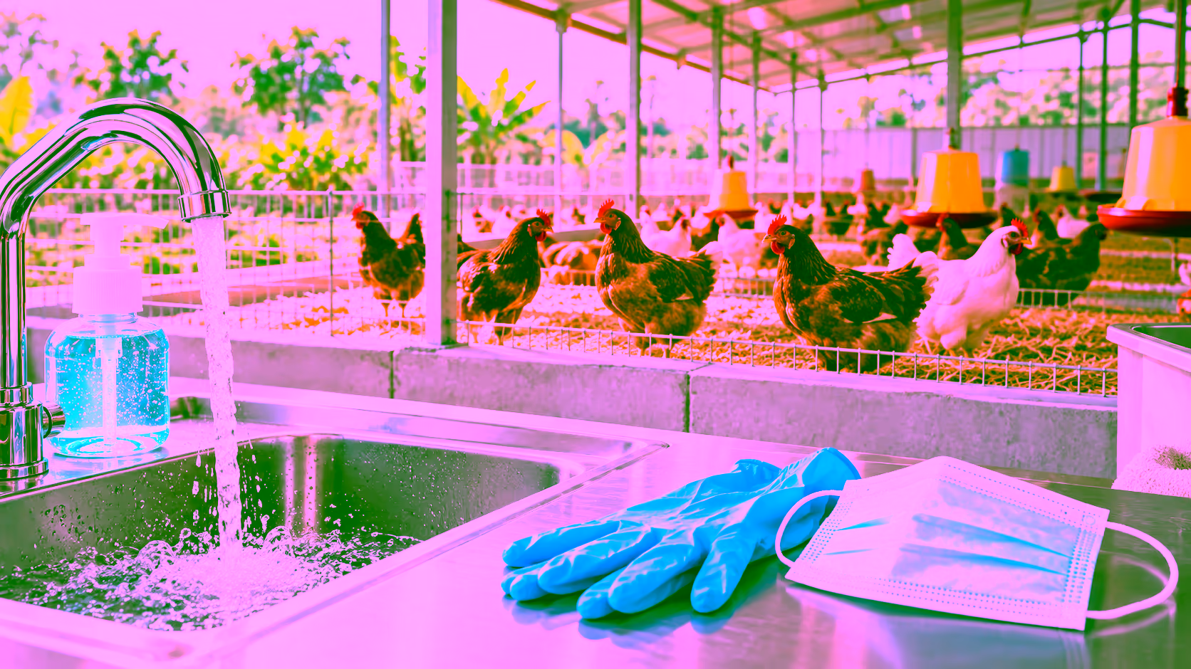 Minh hoạ phòng cúm A H7N9 từ gia cầm
