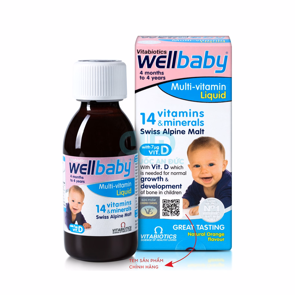 Siro Vitabiotics Wellbaby Multi-Vitamin - Hình 1