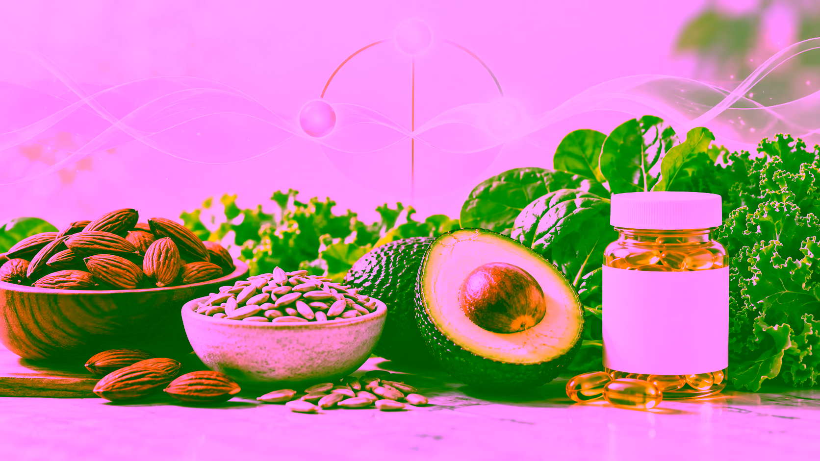 Minh hoạ vitamin E và sức khỏe nội tiết nữ