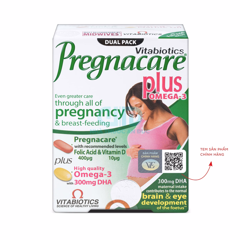 Vitamin bầu kèm DHA Vitabiotics Pregnacare Plus - Hình 1