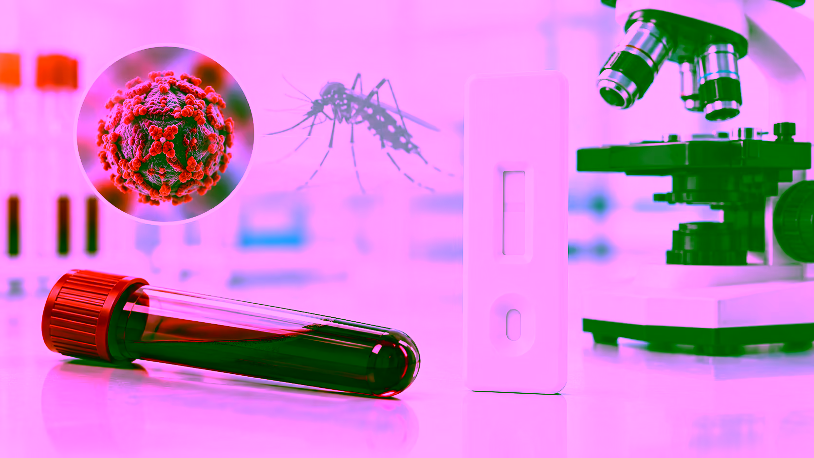 Minh hoạ xét nghiệm Dengue NS1