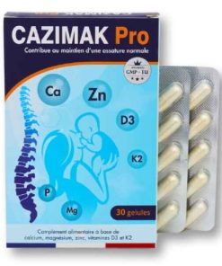 Viên Uống Canxi Cazimak New - Phát Triển Xương Răng Trẻ Em, Giảm Nguy Cơ Loãng Xương, Phụ Nữ Mang Thai (Hộp 30 Viên)