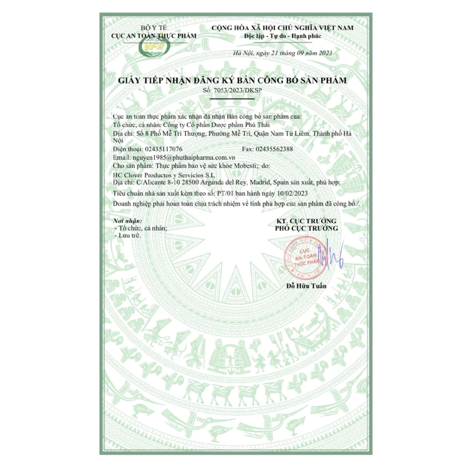 Mobesti công bố Mobesti công bố