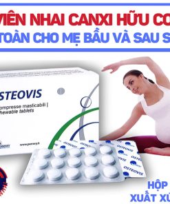 Viên canxi hữu cơ Osteovis - Bổ sung canxi cho mẹ bầu, mẹ sau sinh, trẻ em, ngừa loãng xương