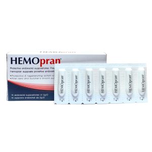 Hemopran – Viên Đặt Hậu Môn Trực Tràng Hỗ Trợ Điều Trị Trĩ, Giảm Sưng Đau, Rát & Nứt Kẽ Hậu Môn (Hộp 14 viên)