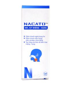 NACATO – Gel Xịt Miệng Họng Giúp Giảm Viêm, Đau Rát, Ngứa & Kháng Khuẩn Hiệu Quả (Chai 25ml)