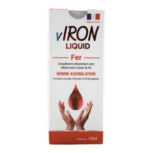 Viron Liquid – Sắt Sinh Học Dễ Hấp Thu Cho Trẻ Em, Phụ Nữ Mang Thai & Người Thiếu Máu (Hộp 1 chai 150mL – Hương Táo)