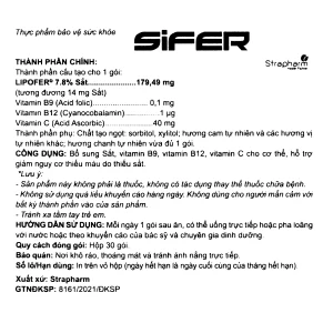 Sắt Sifer nhãn phụ