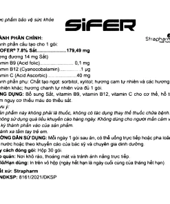 Sắt Sifer nhãn phụ