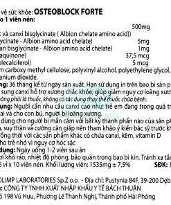 Nhãn phụ Osteo Block Forte
