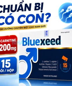 Hộp sản phẩm Bluexeed hỗ trợ sinh sản nam giới