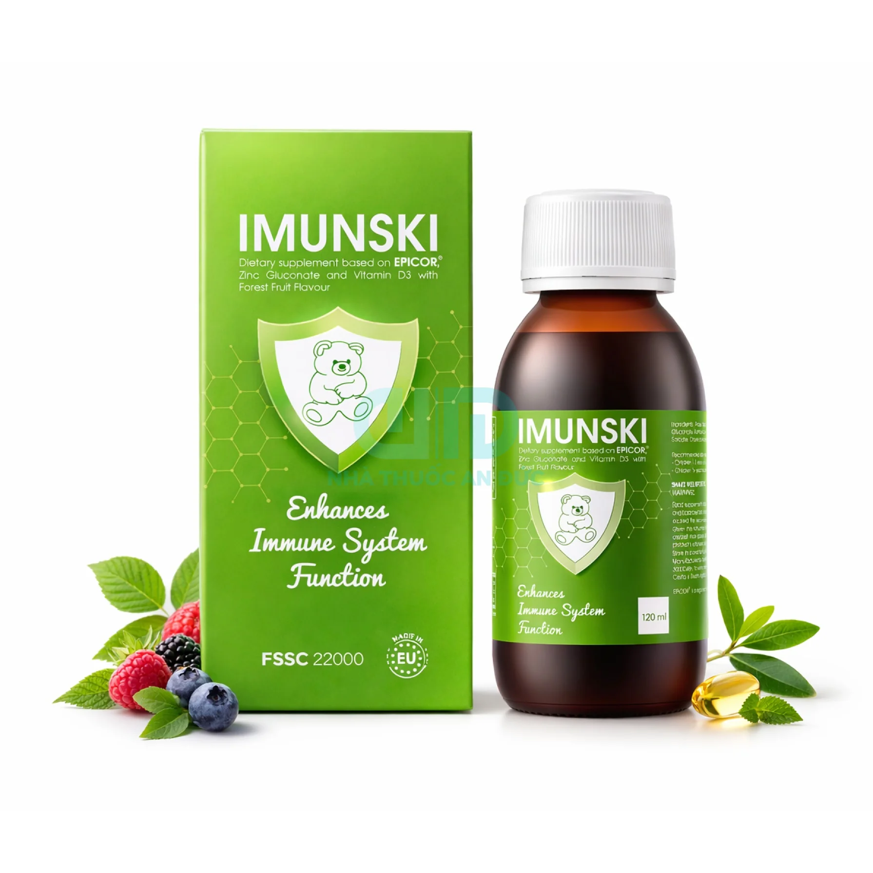Siro Imunski Hỗ Trợ Tăng Cường Sức Đề Kháng Cho Trẻ Em Và Người Lớn 120ml