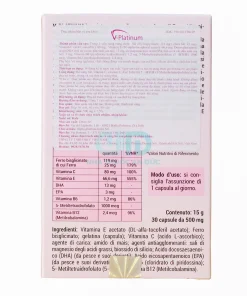 Bảng thành phần chi tiết của V-Platinum