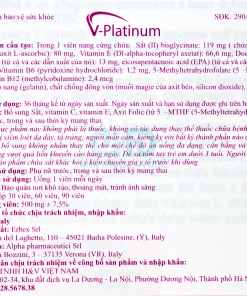 Nhãn phụ sản phẩm V-Platinum